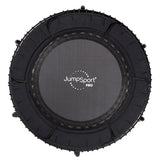JumpSport 39 inch PRO trampoline model 370 PRO in black with padded petal skirt