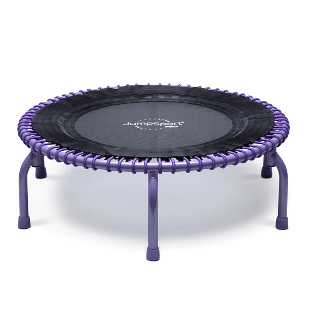 JumpSport 39 inch PRO trampoline model TRUE COLORS "Inspire" in purple laying flat