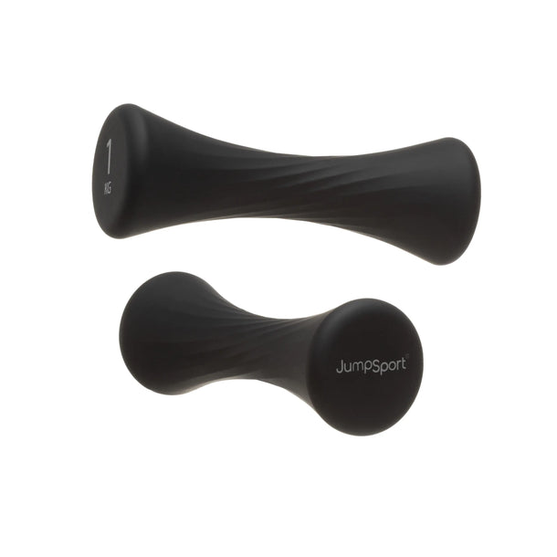 JumpSport Bells | Hand Weights, 2.2 lb (1 kg) Pair