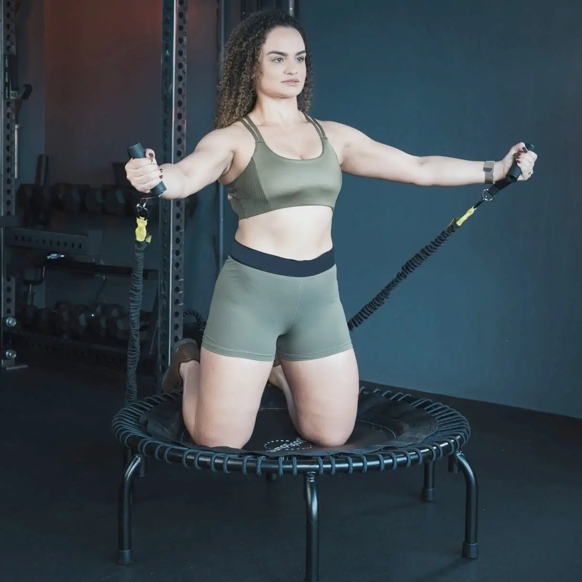 JumpSport fitness trampoline in use