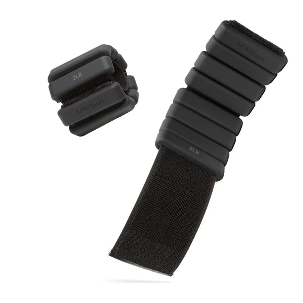 JumpSport Cuffs | Weighted Bangles for Wrist or Ankles, 2 lb Pair