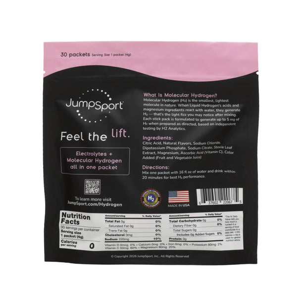Liquid Hydrogen® | H₂ + Electrolyte Zero Sugar Drink Mix