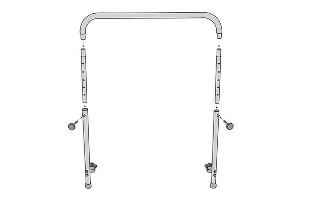 JumpSport Quick-Release Handle Bar for 39” Trampolines illustration